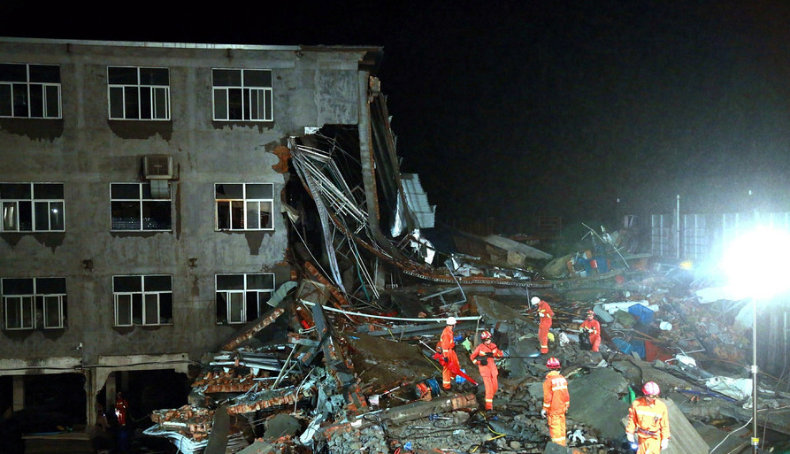 浙江温岭鞋厂坍塌变乱已致12人殒命