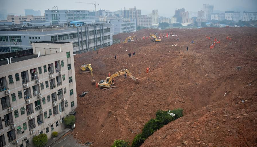 近年特大山体滑坡灾害