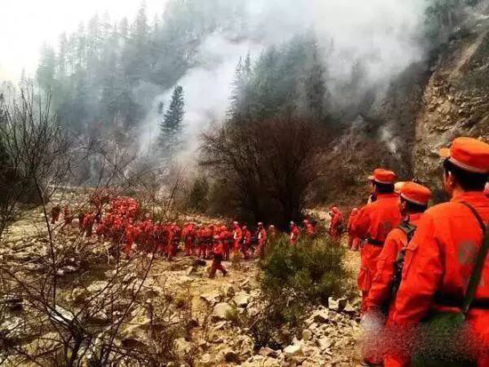 甘肃产生重大丛林火警 已燃7日仍未杀绝